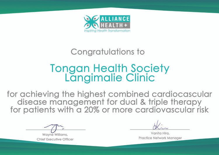 Alliance Health Plus award