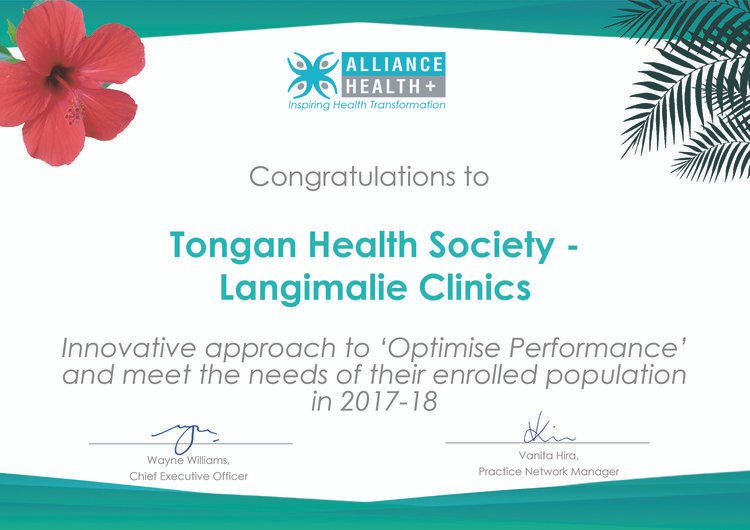 Alliance Health Plus award