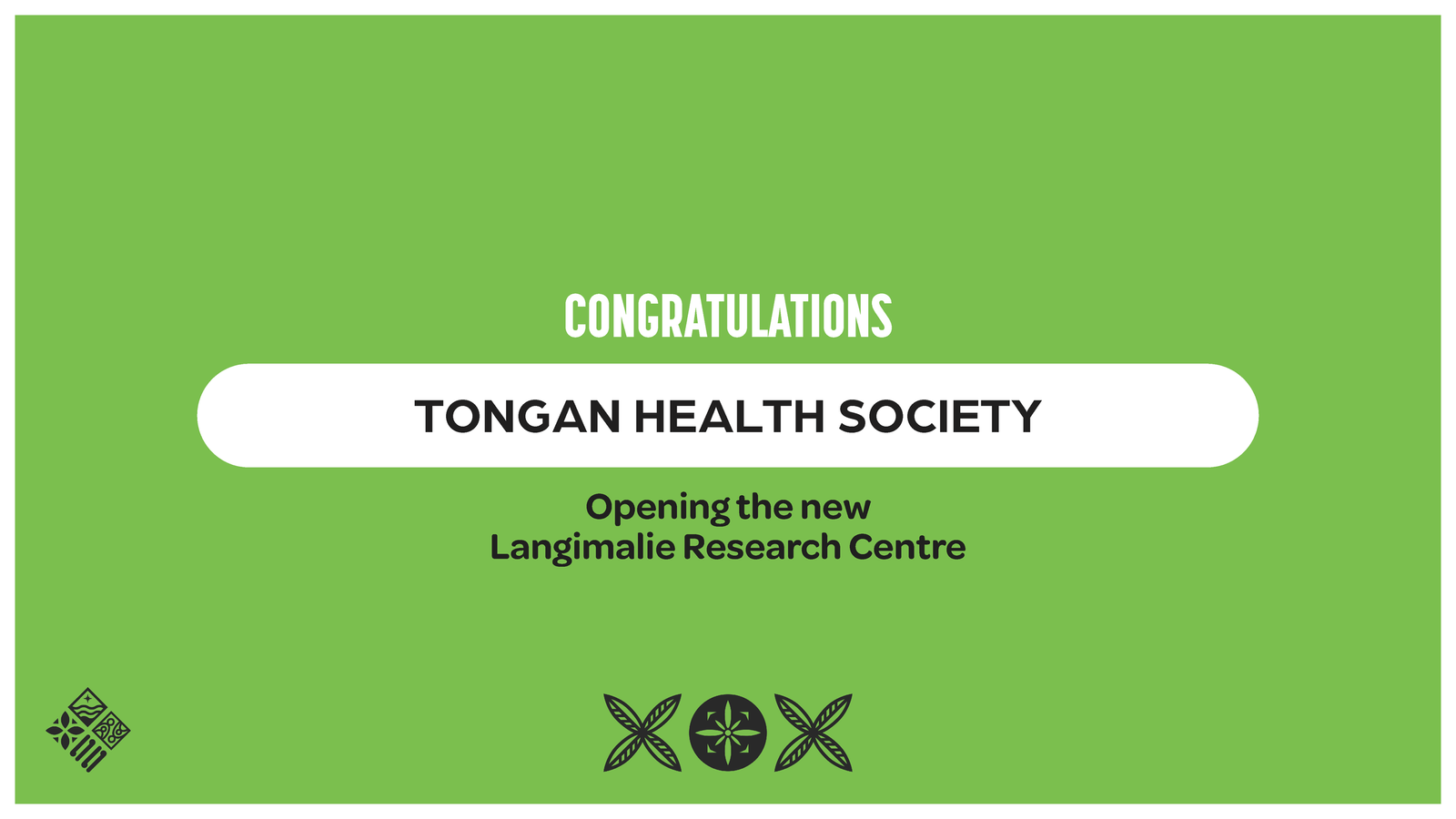 Langimalie Research Centre award